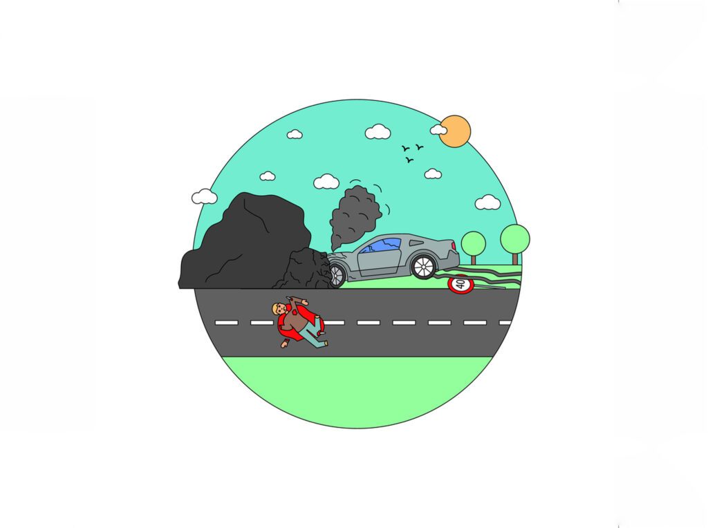 死亡車禍賠償金額怎麼算？車禍過失致死賠償行情一次看 死亡車禍現場示意圖，警方處理事故